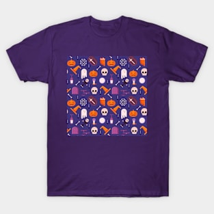 Poison Pumpkin Skull Halloween T-Shirt